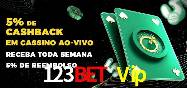 Promoções do cassino ao Vivo 123Bet Vip